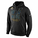 Men's Carolina Panthers Nike Super Bowl 50 Bound Won More Pullover Hoodie - Black,baseball caps,new era cap wholesale,wholesale hats